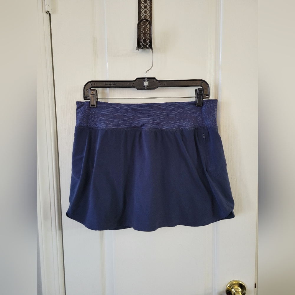 Outdoor Voices 4" Hudson Skort Skirt Navy Blue Size Large Built in Shorts